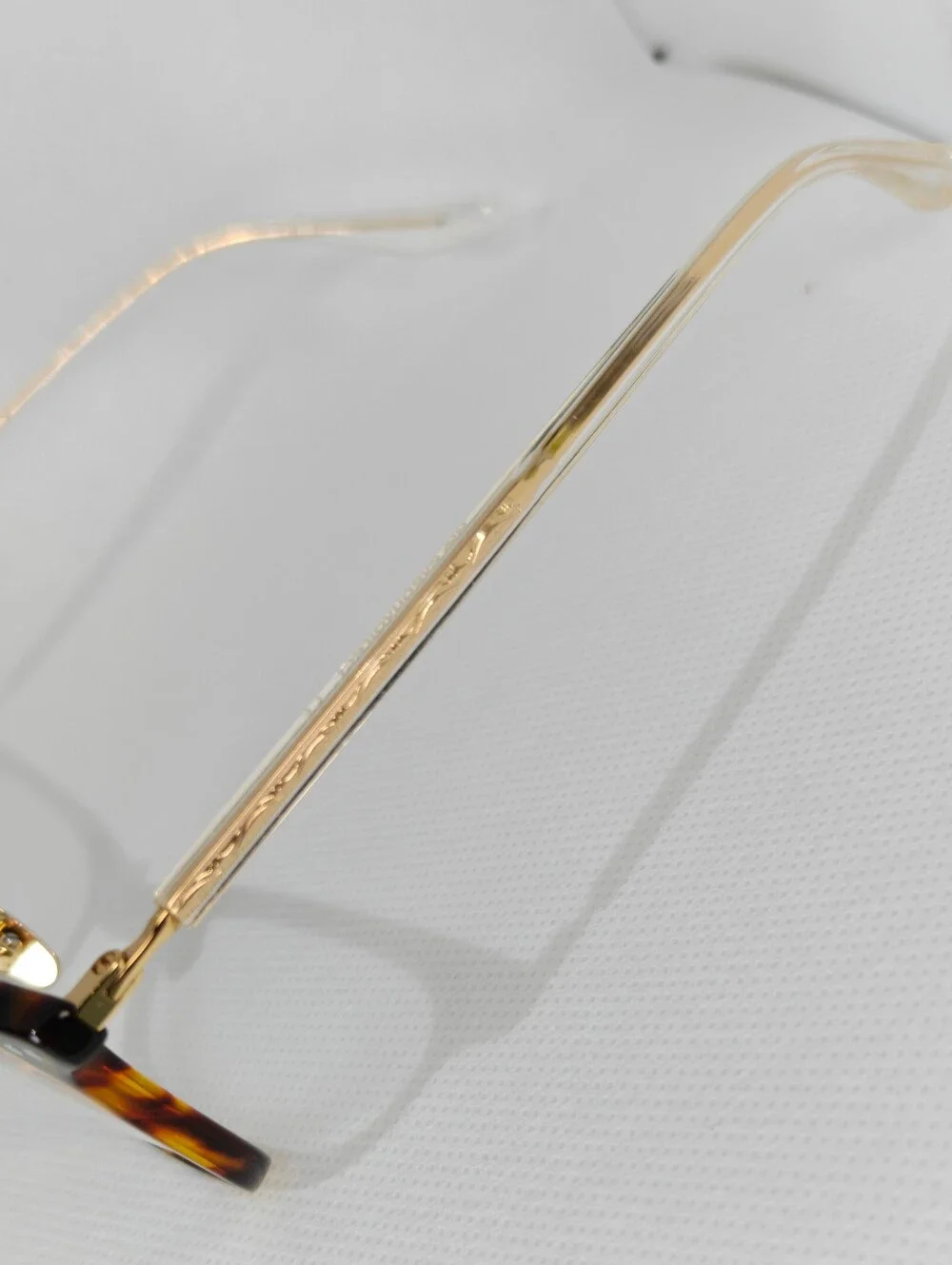 Follow. Gold, Tortoiseshell Square Frame. Elegant. Nice Detail.